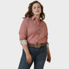 Ariat Ladies Kirby LS Shirt - Equestrian Red Check