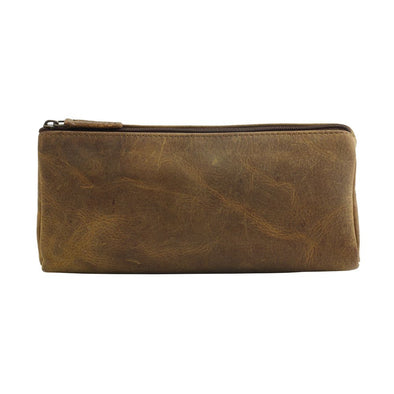 Sandy Tan Leather Utilities Pouch