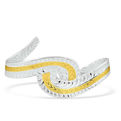 Montana Silversmiths Wanderer KaleidoscopeTwo Toned Cuff