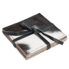 The Design Edge Cowhide Coasters - Set of 4