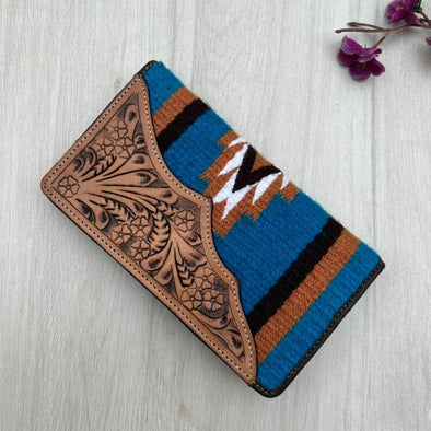 The Design Edge Saddle Blanket Slim Wallet