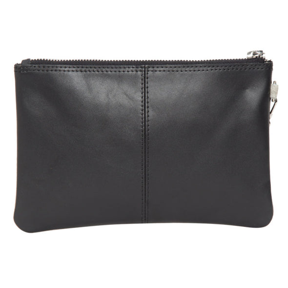 Patched Hairon Clutch- Black