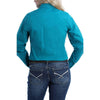 Cinch Ladies Solid Button Down L/S Shirt - Teal