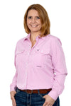Just Country Abbey L/S Shirt  - Pink Check - WWLS2264