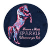 Thomas Cook Girls Sparkle Horse L/S Tee - Dark Blue Melange
