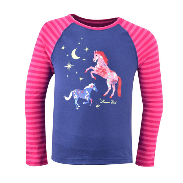 Thomas Cook Girls Twinkle Pony Horse Glow in the Dark Pyjamas