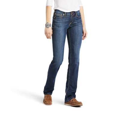 Ariat Ladies Perfect Rise Analise Stackable Straight Leg Jeans - Burbank