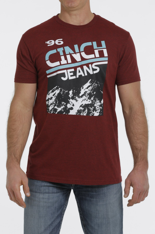 Cinch Men's Jeans T-Shirt - Cranberry
