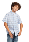 Ariat Boy's Pro Series Finnick Stretch Classic Fit S.S Shirt - Windsurfer