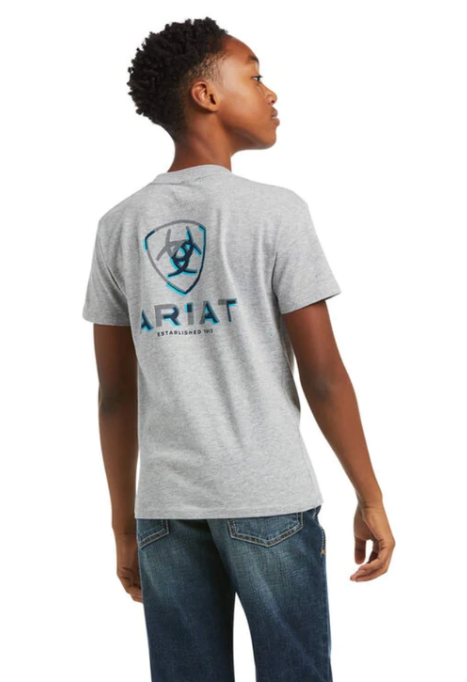 Ariat Boy's Glitch T-Shirt - Athletic Heather