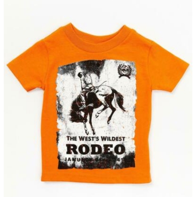 Cinch Infants Wildest West Rodeo T-Shirt - Orange