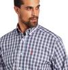 Ariat Men's Wrinkle Free Nico Classic L/S Shirt - White/Red/Navy