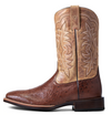 Ariat men's Night Life Ultra - Antique Tabac Smooth Quill Ostrich/Sorrell Brown