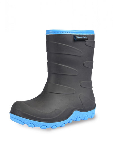 Thomas Cook Toddler Norfolk Gumboot - Black/Cyan