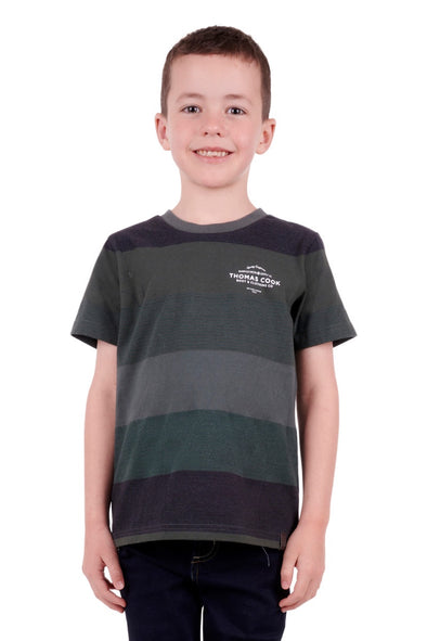 Thomas Cook Boys Spencer S/S Tee - Green Marle