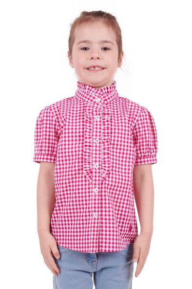 Thomas Cook Girl's  Olivia Short Sleeve Shirt- Bright Rose