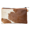 Toronto Jersey Hide and Tan Leather Clutch