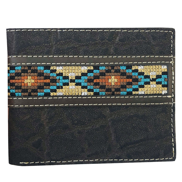 Roper Mens Bi-fold Wallet - Aztec Brown