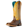 Ariat Ladies Belmont Boots - Tumbled Brown/Mustard