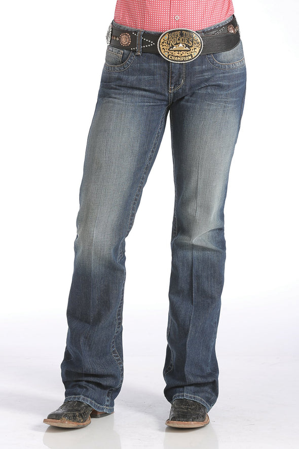 Cinch Ada Relaxed Fit Jeans - Medium Stonewash