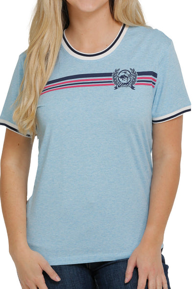 Cinch Ladies T-Shirt - Light Blue