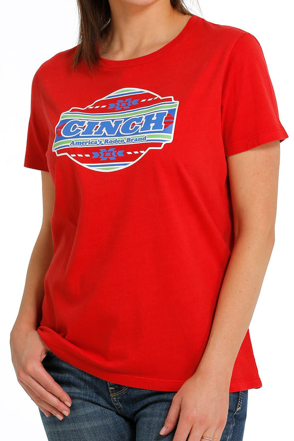 Cinch Ladies Authentic Rodeo Brand Tee - Red