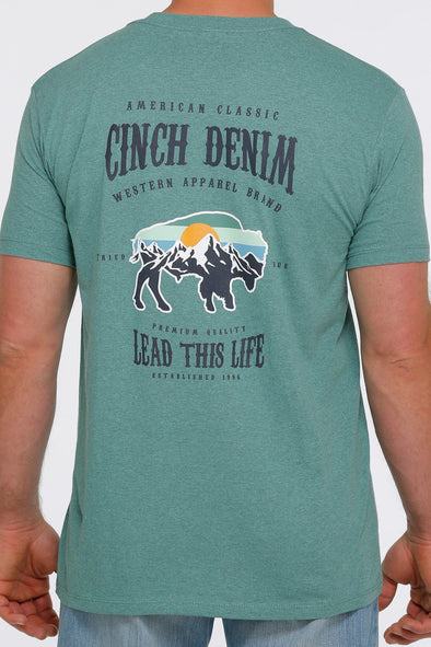Cinch Men's Lead this Life T-Shirt - Emerald