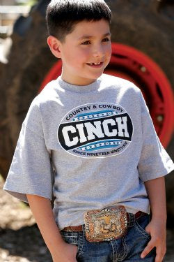 Cinch Boy's Country & Co T-Shirt - Athletic Grey
